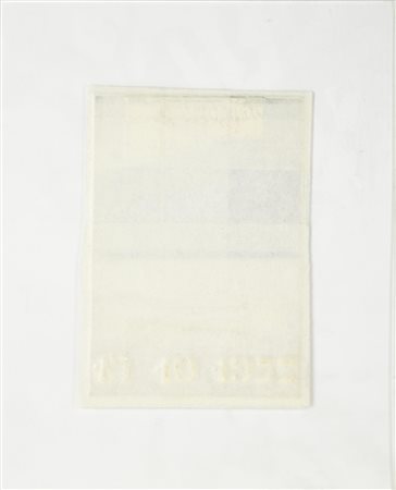 Enzo Bersezio BIOGRAFICO - 15 10 1977 tecnica mista su carta, cm 13,5x9,5 sul...