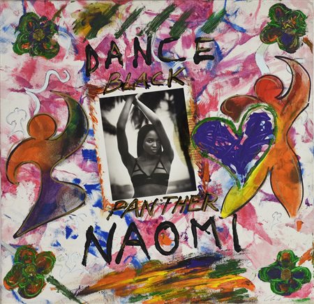 Riccardo Conte BLACK PANTHER, 2013 tecnica mista su tela, cm 50x50 firma sul...