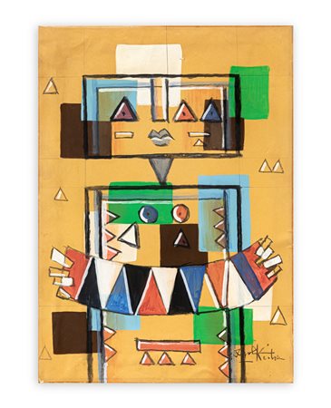 IBRAHIM KODRA (1918-2006) - Senza Titolo