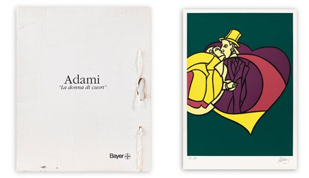 VALERIO ADAMI (1935) - La donna di cuori, 1991