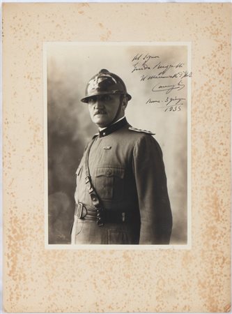  
Caviglia, Enrico - Maresciallo d'Italia (Finale Ligure, 4 maggio 1862 – Finale Ligure, 22 marzo 1945) 
 cm.26x34.7