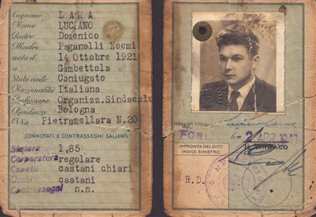  
Lama, Luciano (Gambettola, 14 ottobre 1921 – Roma, 31 maggio 1996) 
 10,5x7cm