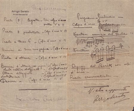  
Serrato, Arrigo (Bologna, 7 febbraio 1877 – Roma, 27 dicembre 1948) 
 19x11cm