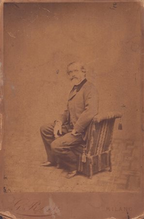  
Verdi, Giuseppe (Le Roncole, 10 ottobre 1813 – Milano, 27 gennaio 1901) 
 16x10,5cm