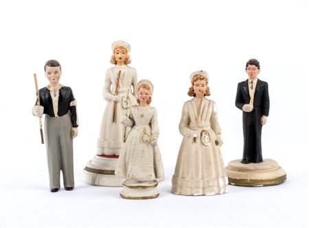  
Collezione figurine, personaggi per matrimonio, comunione 1910-1950
Composizione 