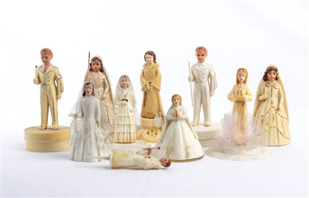  
Collezione figurine, personaggi per matrimonio, comunione 1910-1950
Composizione 