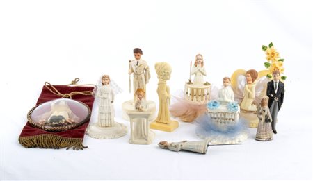  
Collezione figurine, personaggi per matrimonio, comunione 1910-1950
Composizione 