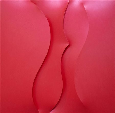 Giuseppe Amadio, Rosso gue, anni Duemila, acrilici su tela estroflessa, cm...