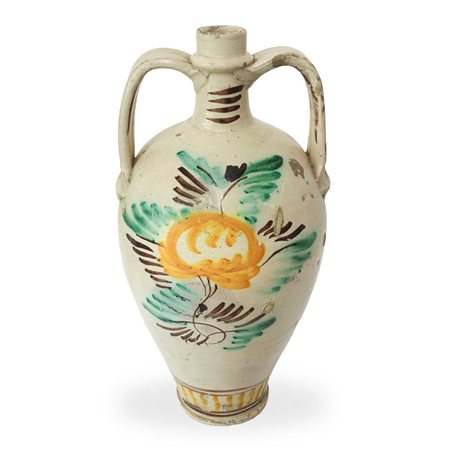 Anfora in ceramica di Caltagirone con manici, 1897