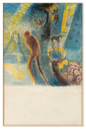 Luigi Russolo "Visioni simultanee (Studio per Ricordi di una notte)" 1910
pastel