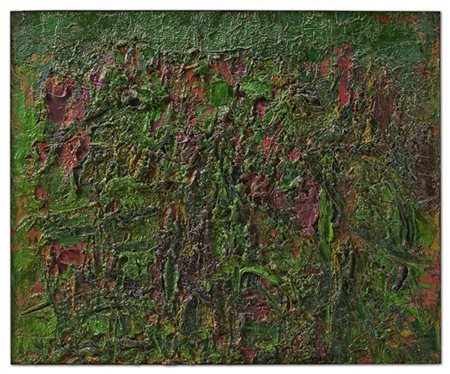 Ennio Morlotti "Imbersago" 1958
olio su tela
cm 67x81
Firmato in alto a destra
F