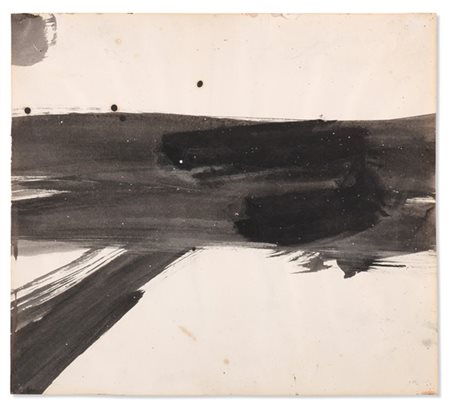 FRANZ KLINE "Sketch for Riverbed" 1961 circa
inchiostro su carta
cm 26,6x30

Pro