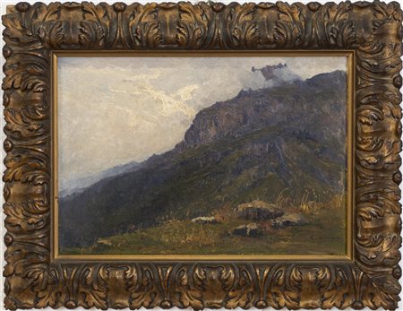 Giovanni Colmo Torino 1867 - 1947, Paesaggio Montano