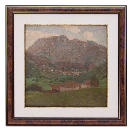 Edoardo Togni Brescia 1884 - 1962 Vestone (BS), Paesaggio montano