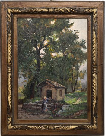 Leonardo Roda Racconigi (CN) 1868 - 1933 Torino, Paesaggio 