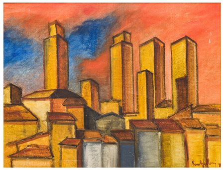 Nino Melloni (1930 circa) 
Veduta urbana