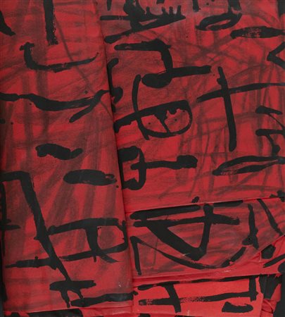 Cesare Berlingeri (Cittanova di Reggio Calabria, 1948 - ) Dipinto piegato...