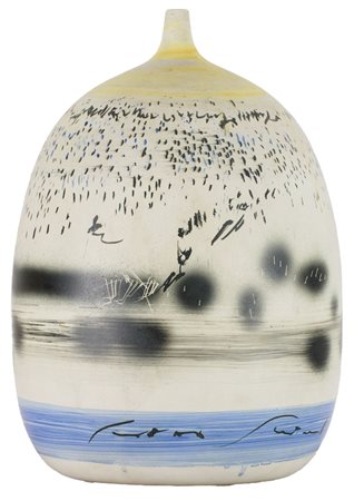 Emilio Scanavino (Genova, 1922 - Milano, 1986) Senza titolo 1980 Vaso in...