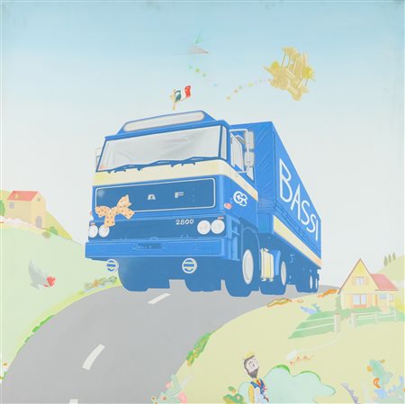 Luca Alinari (Firenze, 1943 - Firenze, 2019) Senza titolo Olio su tela cm....