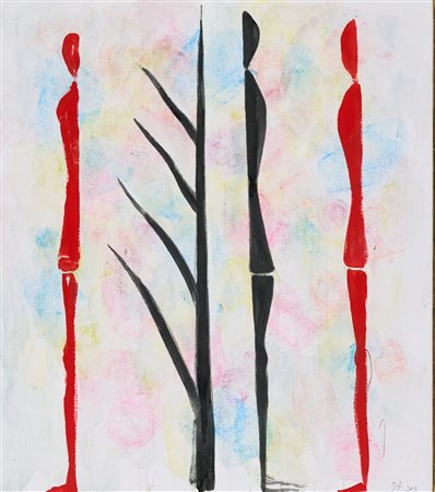 Roberto Barni (Pistoia, 1939 - ) Pro domus Augustea 2013 Olio e tecnica mista...