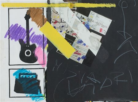 Giuseppe Chiari (Firenze, 1926 - 2007) Senza titolo Anni 2000 Tecnica mista...