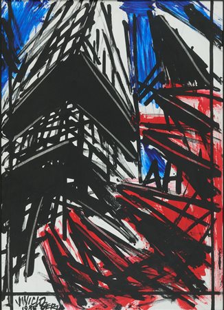 Vinicio Berti (Firenze, 1921 - 1991) "Costruzione Antagonismo AH" 1984...