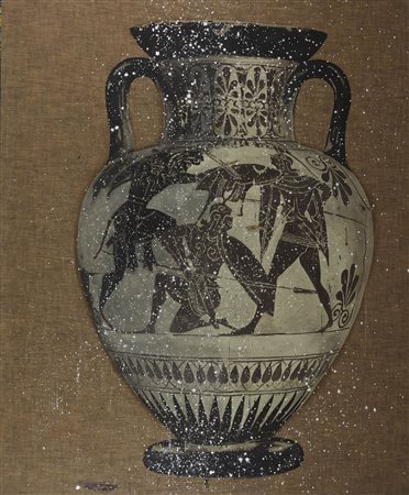 Luca Pignatelli (Milano, 1962 - ) Schermi 2007 Tecnica mista su tela di...