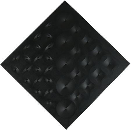 Stefano Brunello (Ferrara, 1967 - ) Radiale 2014 Acrilico e introflessioni su...