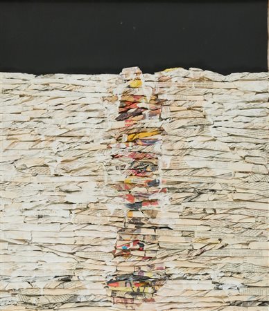 Giovanni Leto (Palermo, 1946 - ) Senza titolo 1989 Tecnica mista su tela cm....