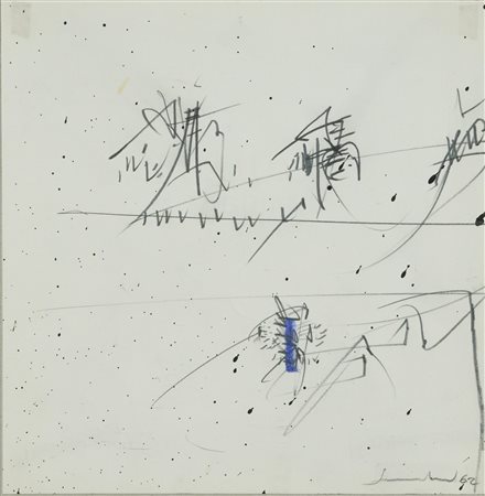 Emilio Scanavino (Genova, 1922 - Milano, 1986) Senza titolo 1962 Grafite su...