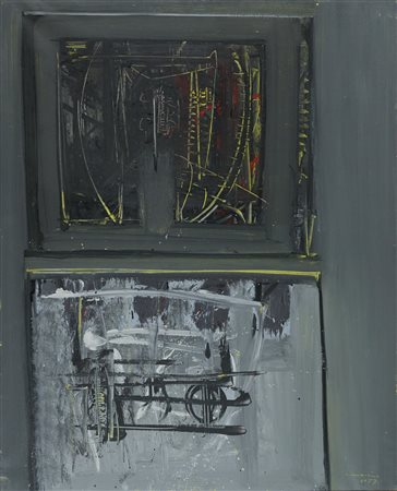 Emilio Scanavino (Genova, 1922 - Milano, 1986) Senza titolo 1957 Olio su tela...