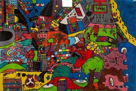 E.P. (Barga, 04/02/2000 - ) Diamine penso al diavolo 2024 Acrilici e...