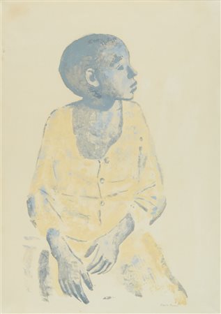 Xavier Bueno (Vera de Bidasoa, 1915 - Fiesole (Fi), 1979) Ragazzo Tecnica...