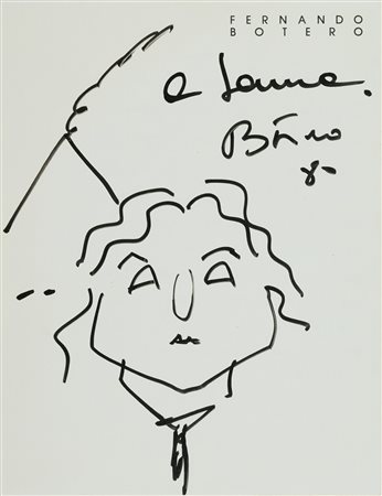 Fernando Botero (Medellin, 1932 - Monaco, 2023) Senza titolo 1980 Pennarello...