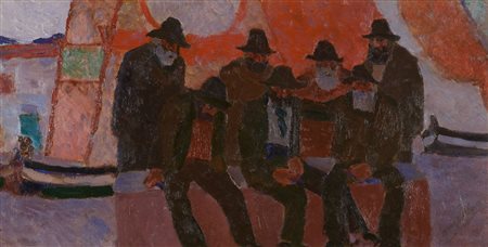 Lorenzo Viani (Viareggio, 1882 - Ostia, 1936) I marinai barbuti 1905 c.a....