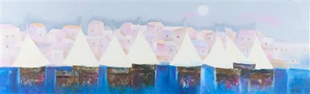 Lido Bettarini (Sesto Fiorentino (Fi), 1927 - Vallauris, 2019) Paesaggio con...