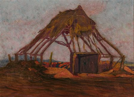 Benvenuto Benvenuti (Livorno, 1881 - Livorno, 1959) Senza titolo Olio su tela...