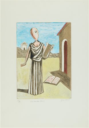 Giorgio De Chirico (Volos, 1888 - Roma, 1978) La musa della storia 1972...