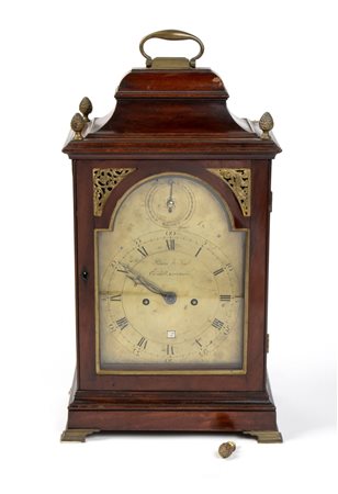 RIVERS & SON Orologio da appoggio georgiano inglese in mogano XVIII secolo...