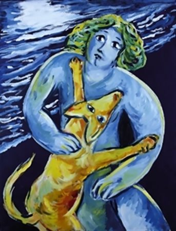 GERMANA' MIMMO (Catania 1944 - Busto Arsizio 1992 ) “Senza titolo” 1991 Olio...