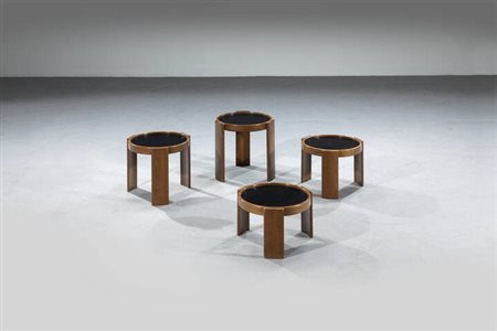 GIANFRANCO FRATTINI<BR>Quattro tavolini impilabili mod. 780