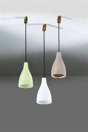 MASSIMO VIGNELLI<BR>Tre lampade a sospensione