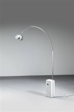 ACHILLE E PIER GIACOMO CASTIGLIONI<BR>Lampada da terra mod. Arco