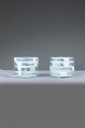 CARLO NASON<BR>Coppia di lampade da tavolo mod. LT230