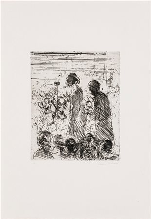 ERNESTO TRECCANI (1920-2009) - Comizio