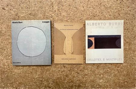 ALBERTO BURRI - Lotto unico di 3 cataloghi