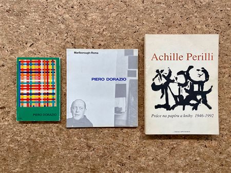 PIERO DORAZIO E ACHILLE PERILLI - Lotto unico di 3 cataloghi