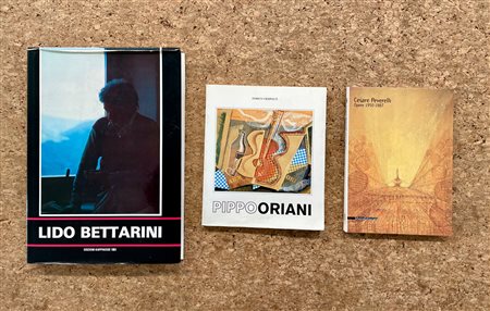 CESARE PEVERELLI, PIPPO ORIANI E LIDO BETTARINI - Lotto unico di 3 cataloghi