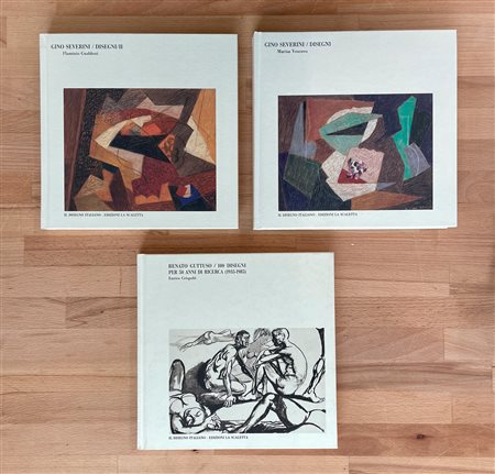 GINO SEVERINI E RENATO GUTTUSO - Lotto unico di3  cataloghi