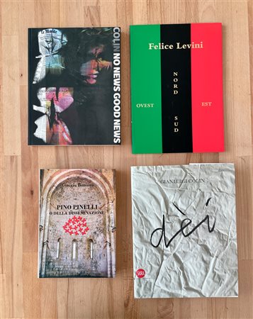 PINO PINELLI, GIANLUIGI COLIN E FELICE LEVINI - Lotto unico di 4 cataloghi